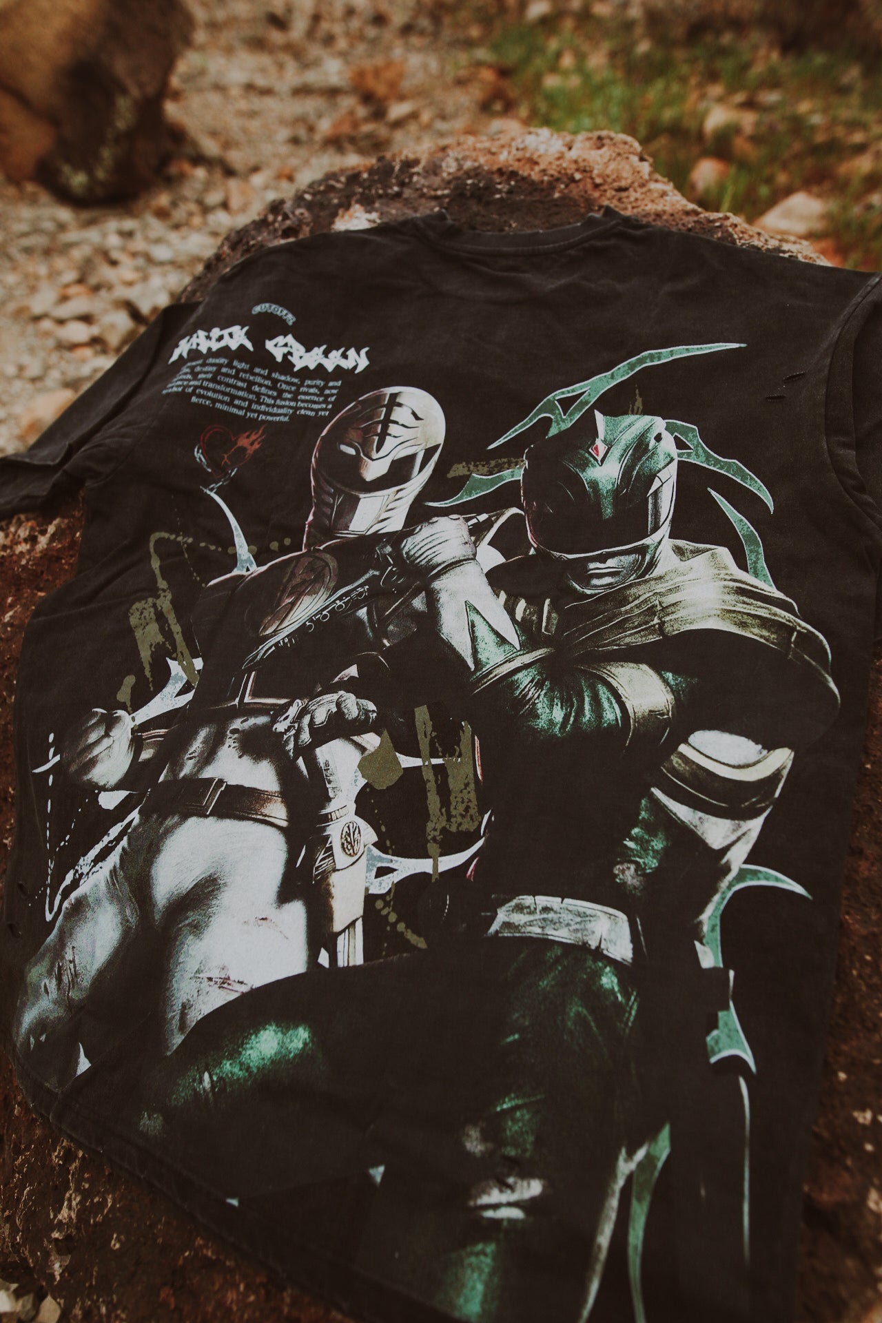 White & Green Power Rangers